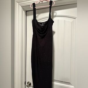 Windsor knee length black sparkly dresss